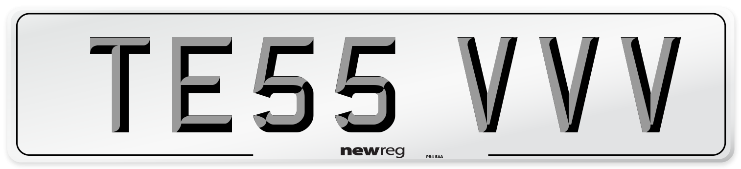 TE55 VVV Number Plate from New Reg